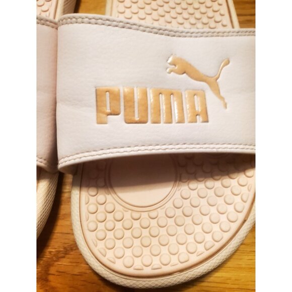 Puma Womens Slide Sandals US8 Light Pink Rubber Casual Footwear - Picture 3 of 10